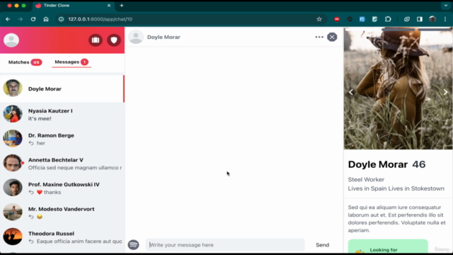 Build Tinder Clone Dating App With Laravel Livewire Mastery – Screenshot 3