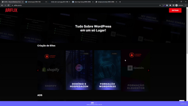 Área de Membros no Wordpress estilo Netflix com Webhooks – Screenshot 1