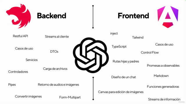 OpenAI: Ejercicios y asistentes con Angular + NestJS – Screenshot 2