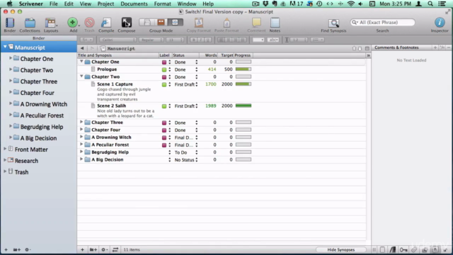 Scrivener |Full Course on How to Write a Book in Scrivener 2 – Screenshot 3