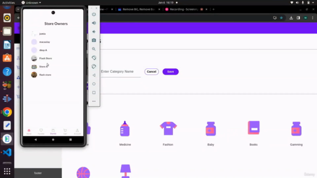 Flutter , Dart  , Firebase - Multi-Store App [2025 Edition] – Screenshot 1
