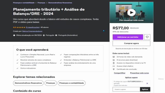 Planejamento tributário + Análise de Balanço/DRE - 2025 – Screenshot 4