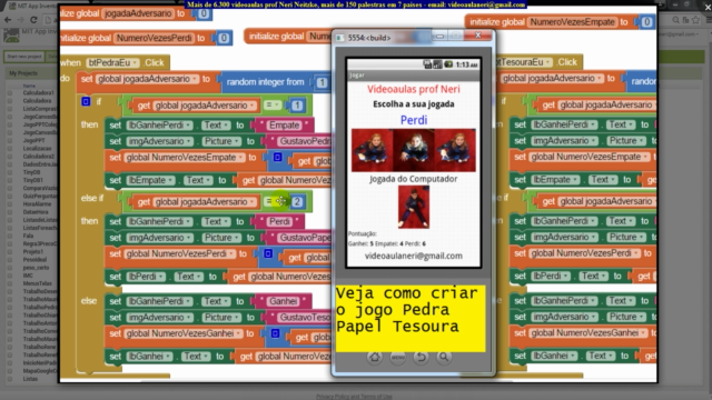 Criar aplicativos para celular com App Inventor – Screenshot 3