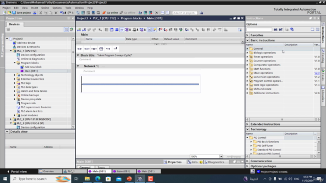 PLC Programming using Tia portal Software – Screenshot 4