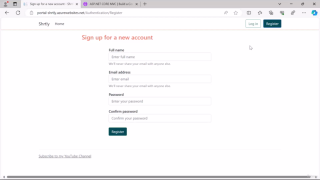 Build a URL Shortener App with ASP.NET: Step by Step – Screenshot 1