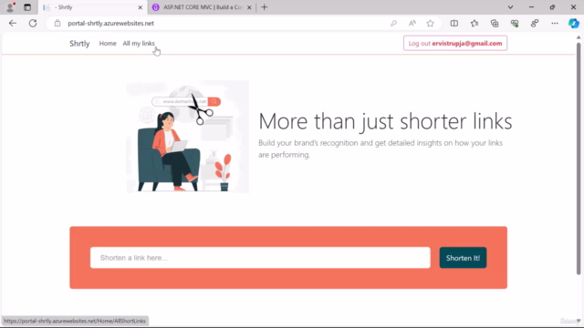 Build a URL Shortener App with ASP.NET: Step by Step – Screenshot 2
