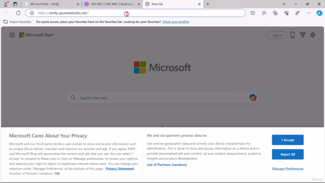 Build a URL Shortener App with ASP.NET: Step by Step – Screenshot 3
