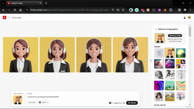 Experiment with Generative AI Image Learning Adobe Firefly – Screenshot 4