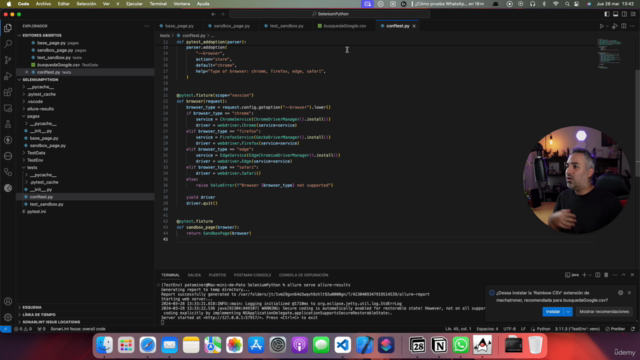 Domina la Automatización Web con Python y Selenium – Screenshot 3