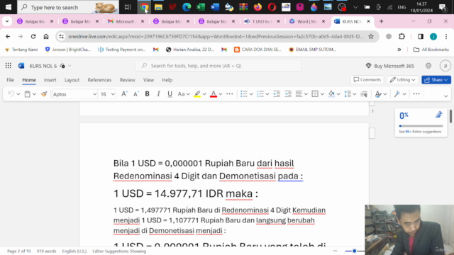 Belajar Menghitung Rumus Kurs Nol Mata Uang Suatu Negara – Screenshot 1
