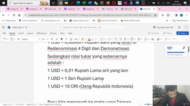 Belajar Menghitung Rumus Kurs Nol Mata Uang Suatu Negara – Screenshot 2