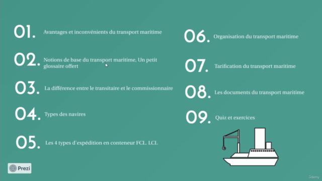 La Logistique : Management du transport international – Screenshot 2