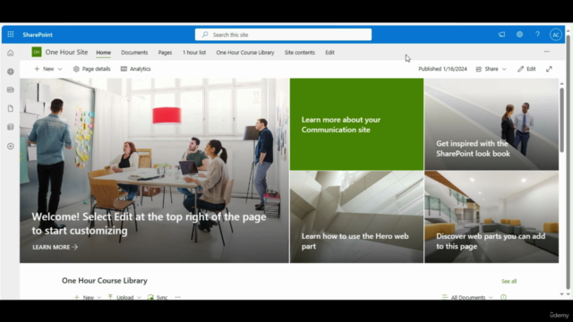 SharePoint Online in One Hour – Screenshot 1