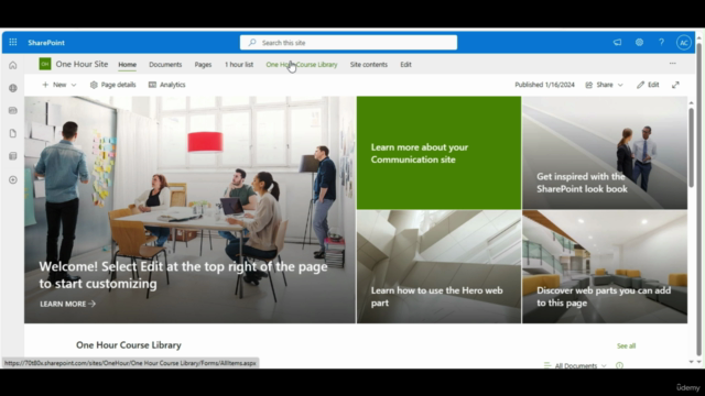 SharePoint Online in One Hour – Screenshot 2
