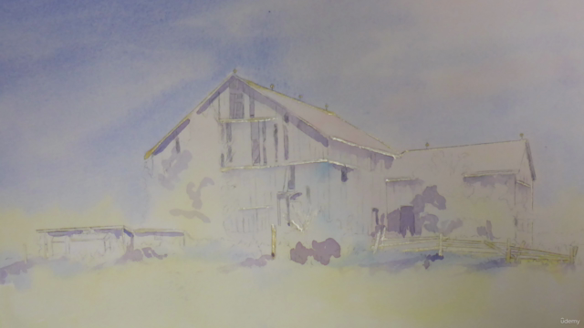 Painting a Country Barn in Watercolour – Screenshot 3