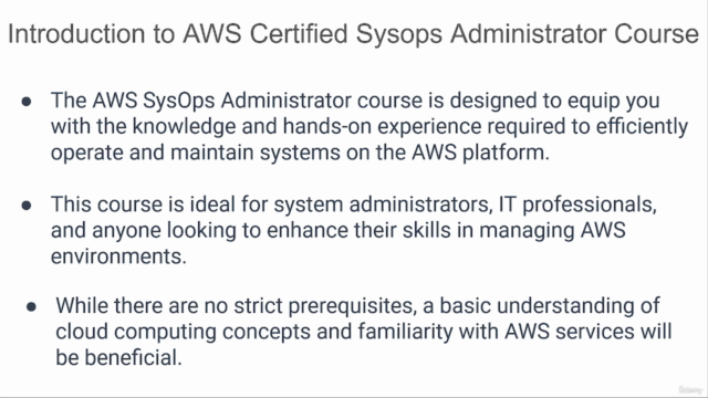 AWS Certified SysOps Administrator Associate SOA-C02 [HINDI] – Screenshot 4