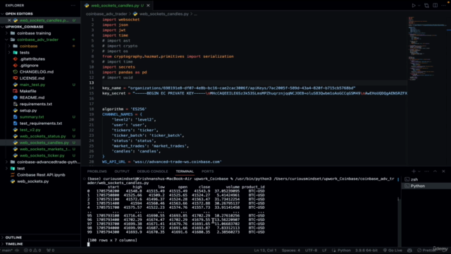 Mastering Coinbase Advance Trade API Python – Screenshot 3