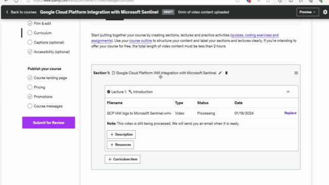 Google Cloud Platform Integration with Microsoft Sentinel - Screenshot_01