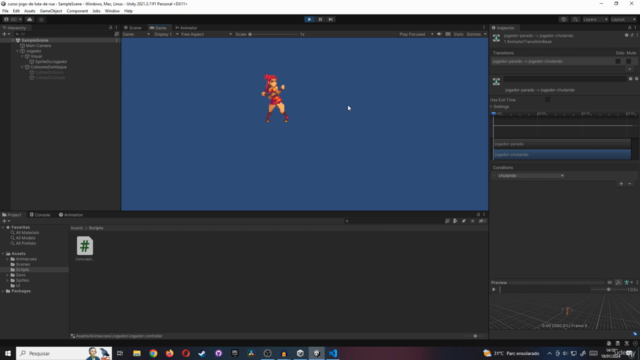 Jogo de Luta de Rua (Beat'em Up) na Unity – Screenshot 1