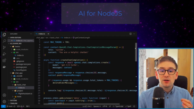 Generative AI for NodeJs: OpenAI, LangChain - TypeScript – Screenshot 1