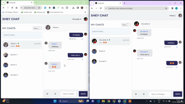 Next.js 14 Real-Time Chat App using Socket IO – Screenshot 3