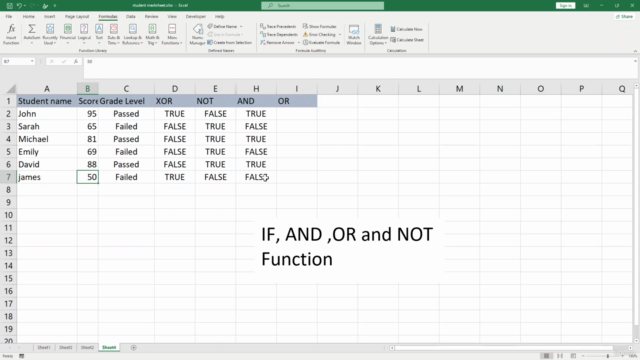 Mastering Excel Formulas & Functions: Beginner to Advanced – Screenshot 4