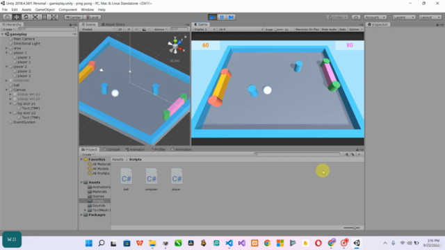 Membuat Game Ping Pong 3D Menggunakan Unity - Screenshot_02