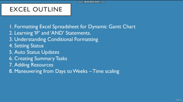 Developing Professional Gantt Charts with Excel & MS Project – Screenshot 3