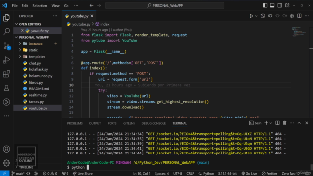 Python y Flask: Construye tu Primera WebAPP – Screenshot 4