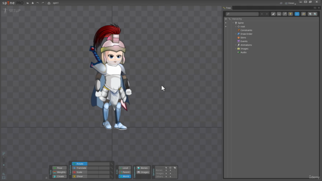 Kurs Spine Pro – animowany charakter – Screenshot 1