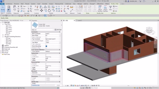 Revit Architecture 2023 - Villa 3D Modeling – Screenshot 1