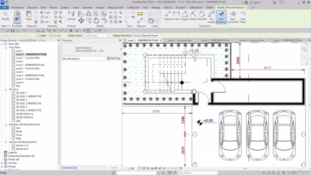Revit Architecture 2023 - Villa 3D Modeling – Screenshot 4