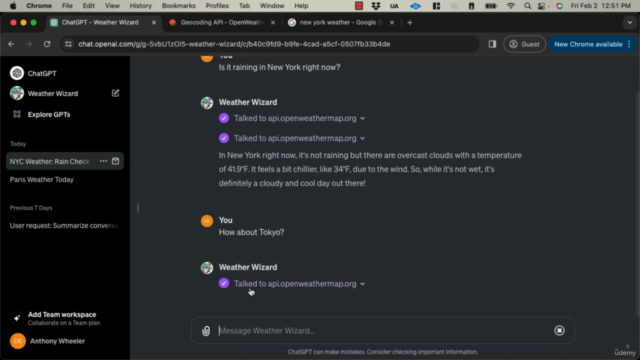 Integrating with ChatGPT: Custom GPT Actions – Screenshot 1