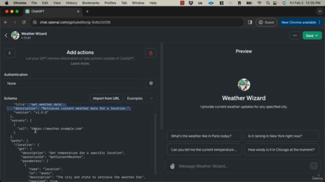 Integrating with ChatGPT: Custom GPT Actions – Screenshot 4