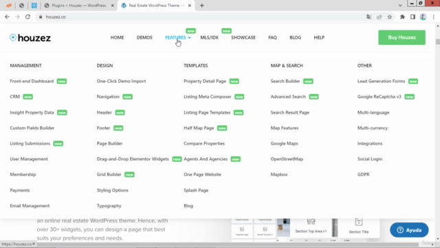 Crea un sitio web de Real State en WordPress con HOUZEZ – Screenshot 2