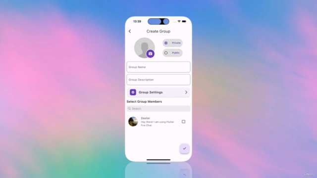 Flutter & Firebase Feature-Rich Chat App with Copilot – Screenshot 1