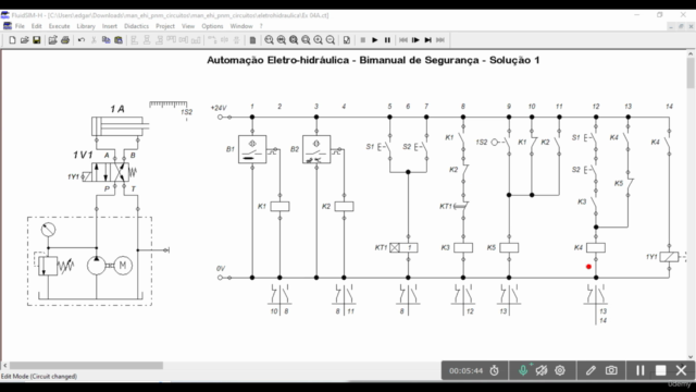 Automação Eletro-hidráulica - Exercícios Resolvidos – Screenshot 2