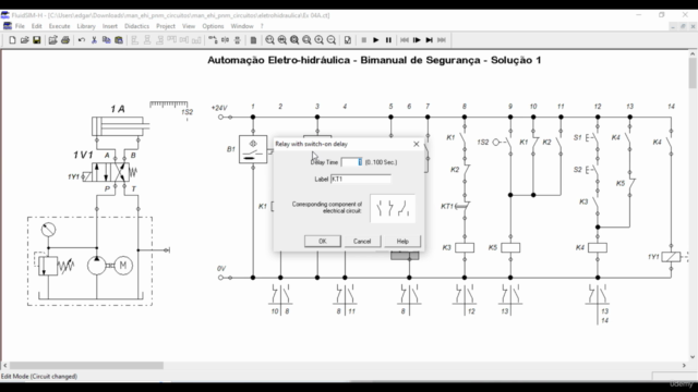 Automação Eletro-hidráulica - Exercícios Resolvidos – Screenshot 3