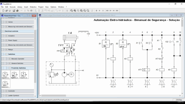Automação Eletro-hidráulica - Exercícios Resolvidos – Screenshot 4