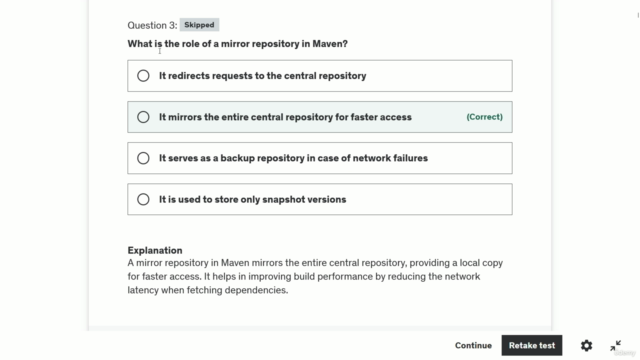 600+ Maven Interview Questions Practice Test – Screenshot 2