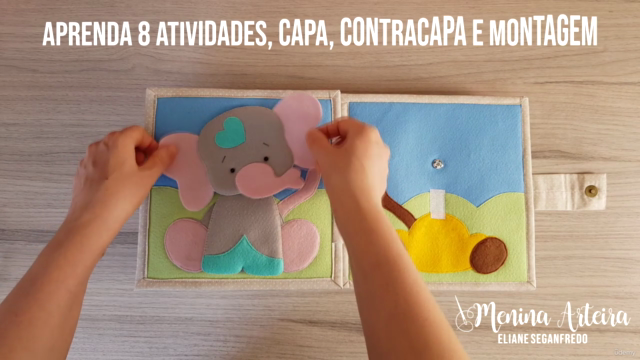 Curso Quiet Book Safari de Feltro - Brinquedo Educativo – Screenshot 2
