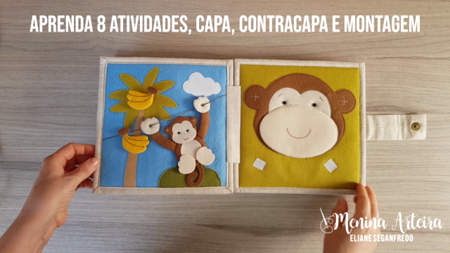 Curso Quiet Book Safari de Feltro - Brinquedo Educativo – Screenshot 3