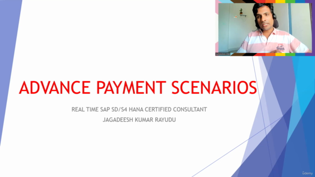 Realtime SAP SD FI Advance and Down Payment Scenarios – Screenshot 1