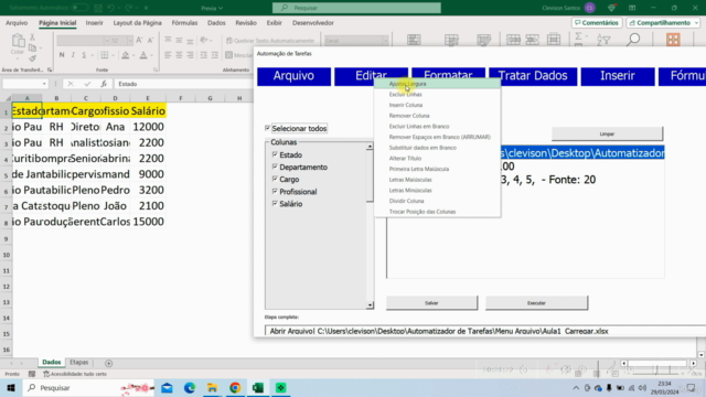 Excel VBA Automatize e Formate Relatórios sem Digitar Código – Screenshot 1