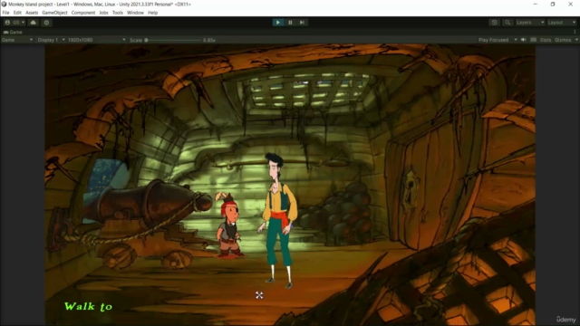 Unity 2D Advance Point and Click Game(Like Monkey Island) – Screenshot 1