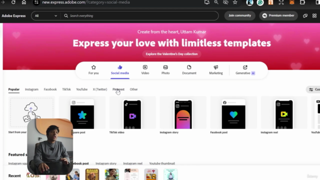 Learn Adobe Express: Social Media Content - Video & Graphics – Screenshot 1