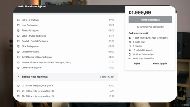 Dijital Nota Yazma Eğitim Seti | MuseScore Eğitimi – Screenshot 3