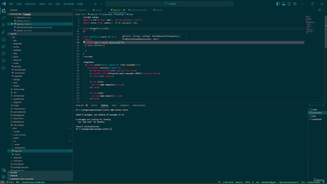 Consumo de APIS con Laravel & VueJS – Screenshot 3