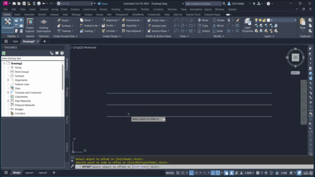 تصميم اليوتيرن على سيفل ثرى دى U-Tern Design By Civil 3D – Screenshot 1