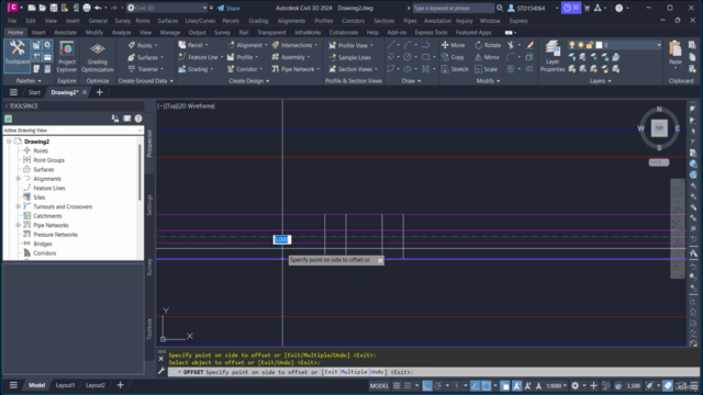تصميم اليوتيرن على سيفل ثرى دى U-Tern Design By Civil 3D – Screenshot 3